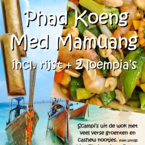 aanbieding Scampi's + 2 loempia's voor € 17,95