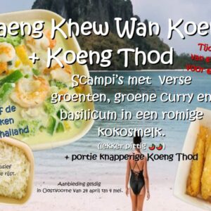 aanbieding Kaeng Khew Waan Koeng + Koeng Thod