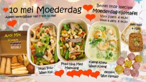 Moederdag rijsttafel voor 2 personen